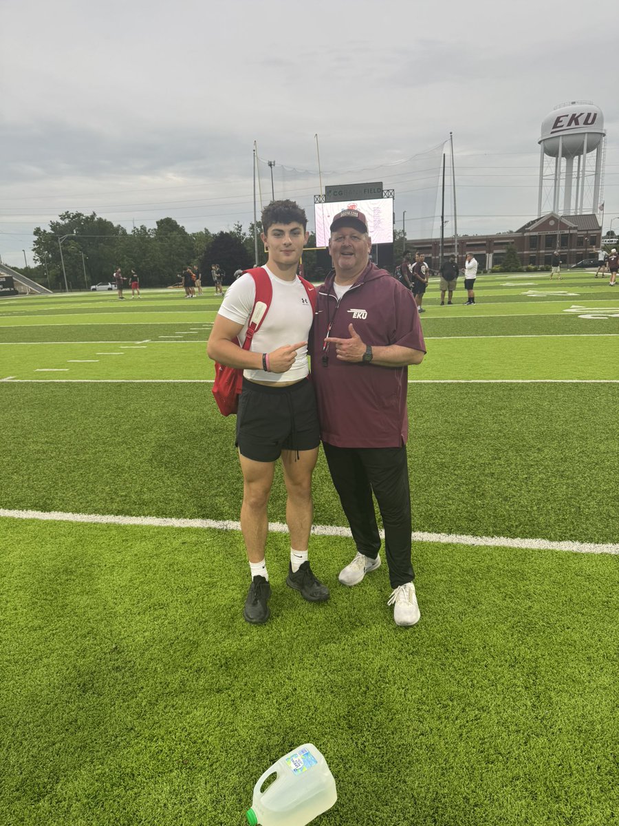 Brody Aylor (@brody5aylor) on Twitter photo I had a great time at the <a href="/EKUFootball/">EKU Football</a> camp. I really enjoyed competing and learning from the coaches. Thank you to all of the coaches.
<a href="/Coach_IMcClain/">Isaac McClain</a>
<a href="/MikeDDietzel1/">CoachDietz</a> I had a great time at the <a href="/EKUFootball/">EKU Football</a> camp. I really enjoyed competing and learning from the coaches. Thank you to all of the coaches.
<a href="/Coach_IMcClain/">Isaac McClain</a>
<a href="/MikeDDietzel1/">CoachDietz</a>