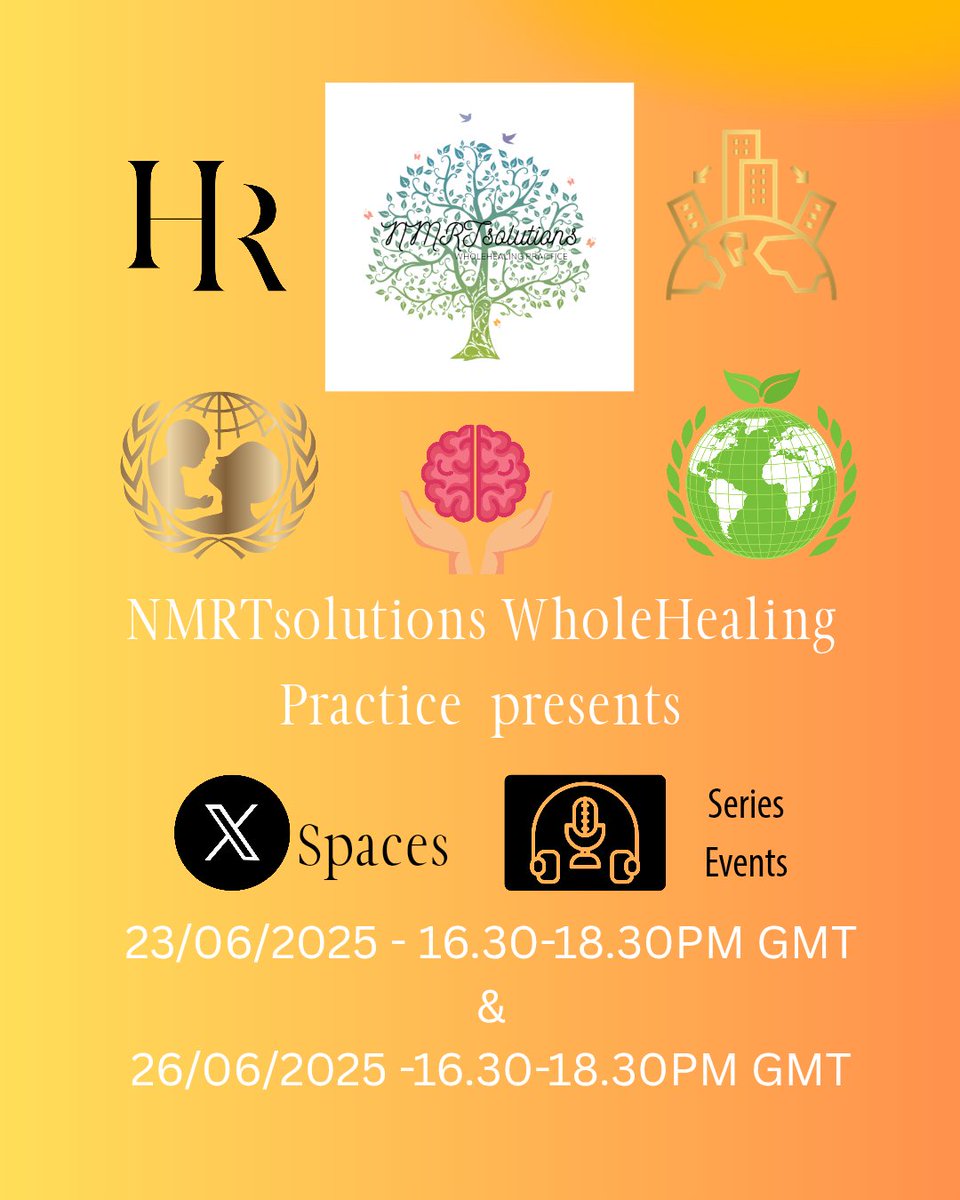 Natalie24914765's tweet image. 🎙 Announcing a new to X spaces audio events series 🎉

#NMRTsolutions 
#WholeHealingPractice Founder, myself, Natalie Thomas, will be bringing 2 audio podcast series to X 
#MindfulnessMondays weekly, and #TamingYourShrew last Thursday each month - same time each episode ✊🏼🌍🌎🌏