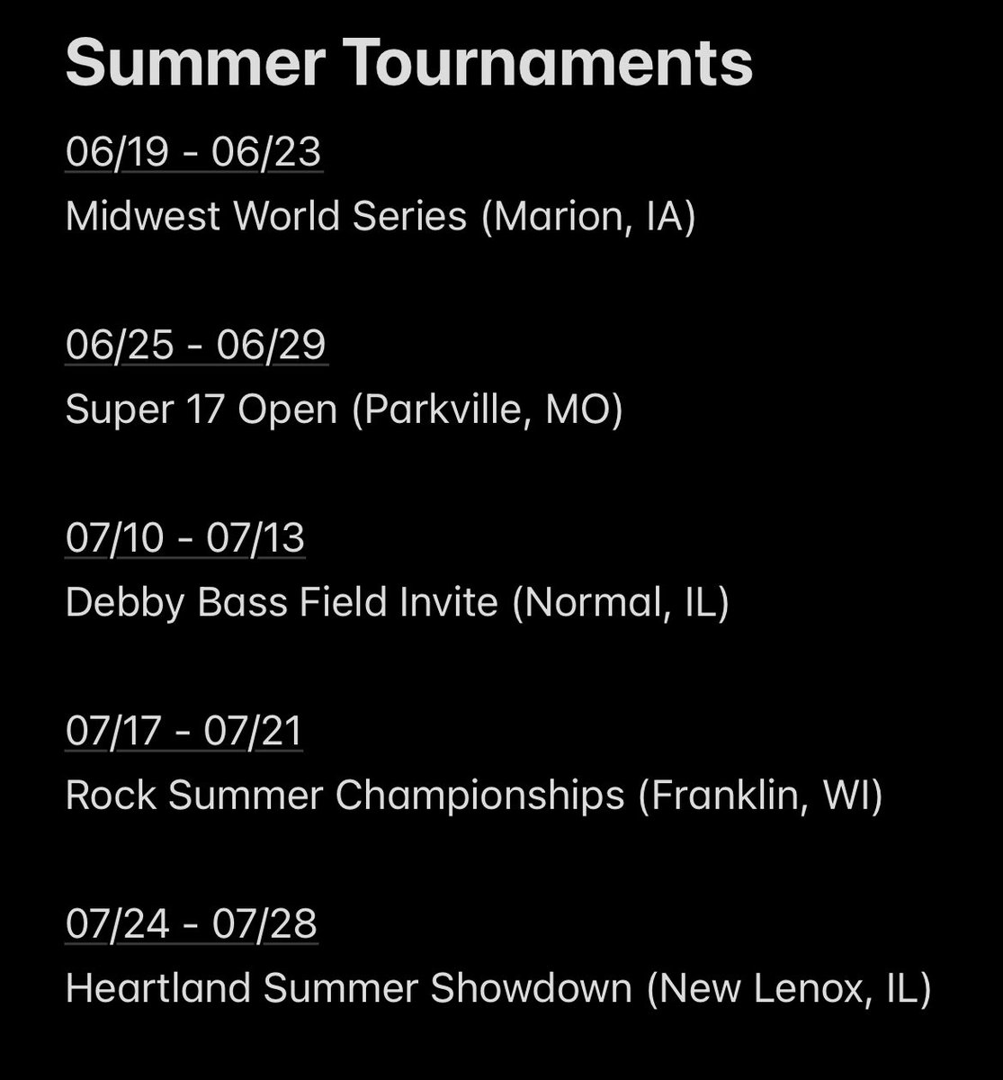 Cristian Huerta (@cmoney2026) on Twitter photo Here are my summer tournaments, I’m excited to participate in them to represent the Top Tier West organization‼️‼️<a href="/BUncommitted/">Baseball_Uncommitted</a> <a href="/ACSEaglesBSBL/">Aurora Christian Baseball</a> <a href="/K25_Baseball/">K25BaseballSoftball</a> <a href="/toptierwestbsbl/">TopTierWest</a> <a href="/CSAPrepStar/">PREPSTAR</a> <a href="/Collegebopens/">College Baseball Openings</a> <a href="/Get2CollegAth/">Get 2 College Athletics</a> <a href="/BallgameScout/">The Leadoff Spot</a> <a href="/PB_Uncommitted/">Prep Baseball Uncommitted</a> <a href="/UncommittedStud/">Uncommitted Studs</a> <a href="/PG_Uncommitted/">PG_Uncommitted</a> Here are my summer tournaments, I’m excited to participate in them to represent the Top Tier West organization‼️‼️<a href="/BUncommitted/">Baseball_Uncommitted</a> <a href="/ACSEaglesBSBL/">Aurora Christian Baseball</a> <a href="/K25_Baseball/">K25BaseballSoftball</a> <a href="/toptierwestbsbl/">TopTierWest</a> <a href="/CSAPrepStar/">PREPSTAR</a> <a href="/Collegebopens/">College Baseball Openings</a> <a href="/Get2CollegAth/">Get 2 College Athletics</a> <a href="/BallgameScout/">The Leadoff Spot</a> <a href="/PB_Uncommitted/">Prep Baseball Uncommitted</a> <a href="/UncommittedStud/">Uncommitted Studs</a> <a href="/PG_Uncommitted/">PG_Uncommitted</a>