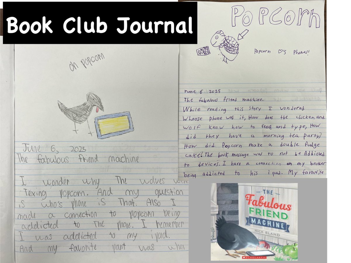 burnsmelissa1's tweet image. Had our 1st Book Club meeting today—best one yet! 🎉
Students used the Say Something strategy to share connections, questions, predictions &amp;amp; more.
They led the convo naturally &amp;amp; we had FOUR rounds of sharing!
Can’t wait for them to start their own books Monday! 📚 #sd38learn