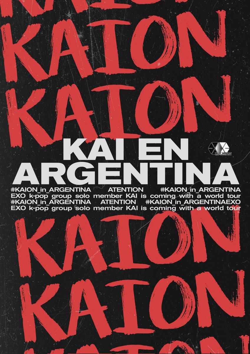 EXO_Argentina's tweet image. ✨ EXO-Ls comenzamos con esta twitteada masiva pidiendo por #KAI en Argentina 

Hashtags:
#KAION_IN_ARGENTINA
#KAIONInArgentina 
#KAIONinLATAM 
#WeWantKAIONinArgentina 

Tag: 
@weareoneEXO 
@SMTOWNGLOBAL
@WMais_ 
@dfallaccess
@moveconcertsarg
@studiopav_latam
@fenix_latam