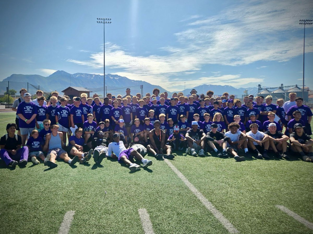 Another great Lehi Youth Football Camp this year! Thank you to all who helped out and attended. See you guys at the first Home game! Remember to wear your camp shirt to join the Varsity team running onto to the field. 
@LehiYouthFootball
@Lehigridiron