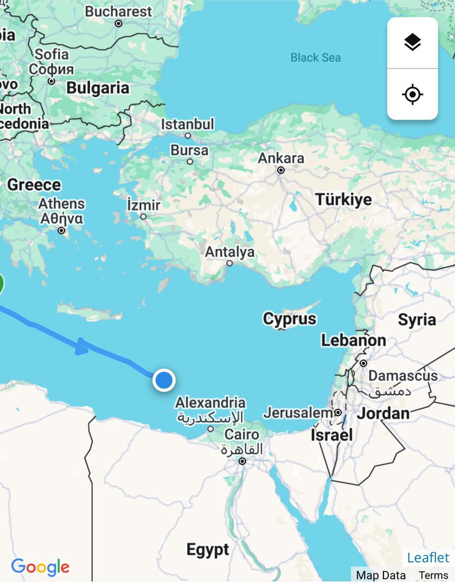 Abdullah Omar🇵🇸 (@abdullah_om3r03) on Twitter photo The Madleen is very close to Gaza, only some hours away. Right now they are off the coast of Egypt.
Please, keep your attention on the Madleen.
<a href="/GazaFFlotilla/">Freedom Flotilla Coalition</a> We are proud of you and we hope to meet you in Gaza 🙏🇵🇸🙏 The Madleen is very close to Gaza, only some hours away. Right now they are off the coast of Egypt.
Please, keep your attention on the Madleen.
<a href="/GazaFFlotilla/">Freedom Flotilla Coalition</a> We are proud of you and we hope to meet you in Gaza 🙏🇵🇸🙏