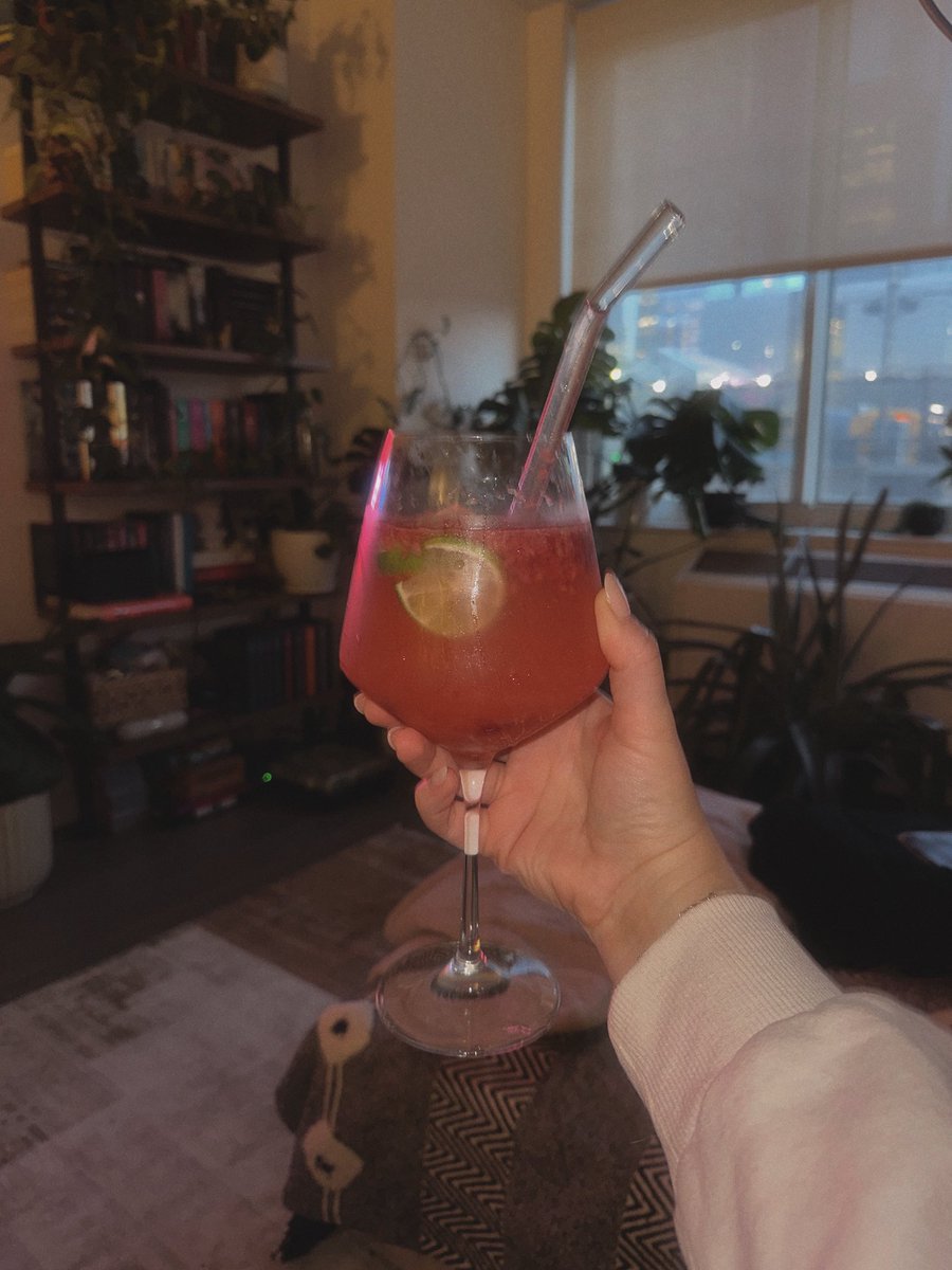 muddle raspberry (or any berry), Prosecco, tequila, seltzer, lime 🤤