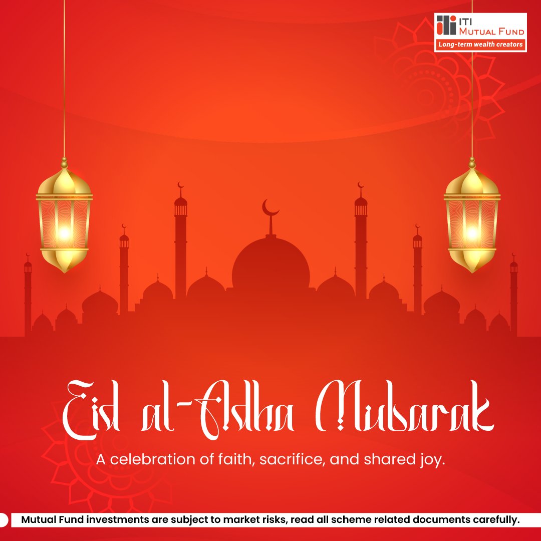 Wishing you peace, prosperity, and countless blessings. May this Eid bring you closer to what truly matters. 📷📷
#EidMubarak #ITIMutualFund