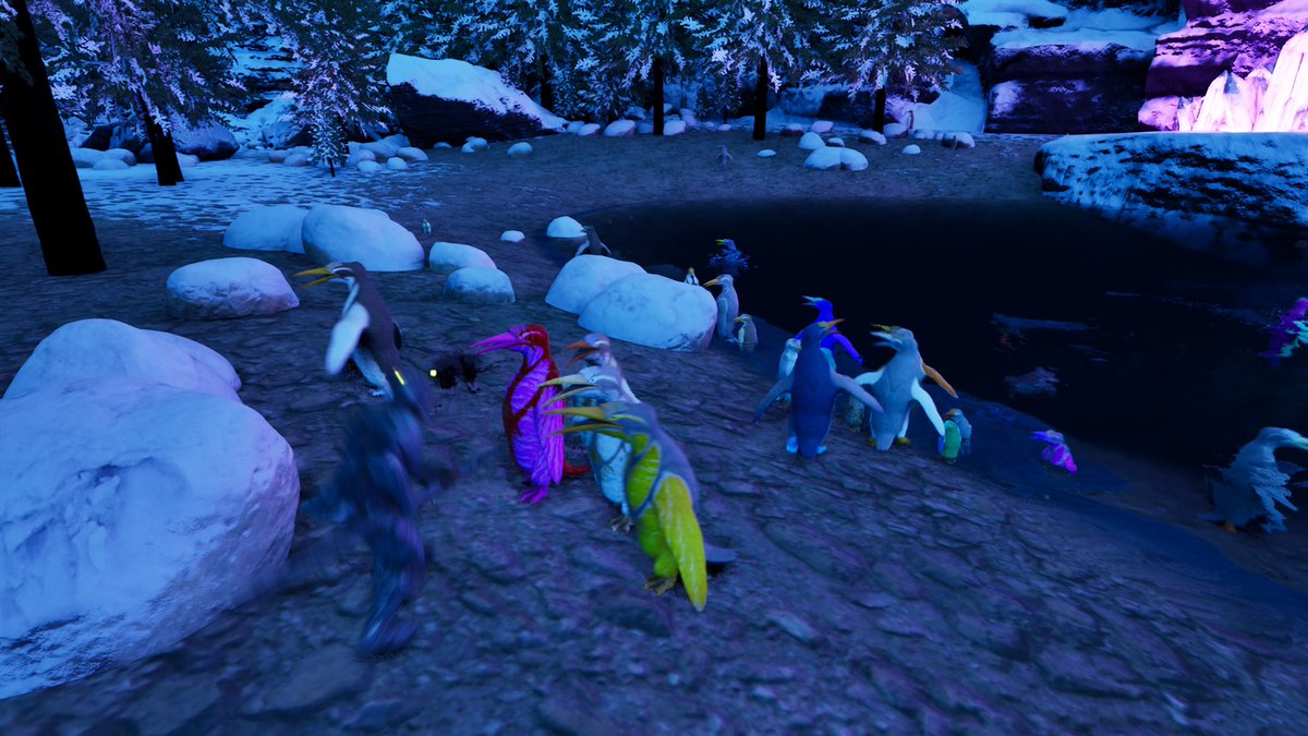 え、上野動物園ですかってくらいペンギンがいる🐧笑
#ARK
