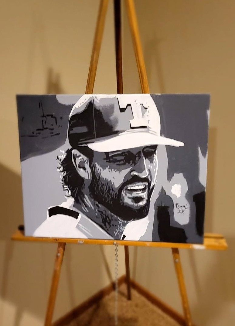 oyster_art's tweet photo. OK friends, these are my last 2 Tennessee Baseball #paintings, before I start painting some new ones. Send me a DM if interested in these 2. 16x20 acrylic canvas #painting #art #colorSplash #Orange #Ensley #Vitello https://t.co/5xV4rfgJaK