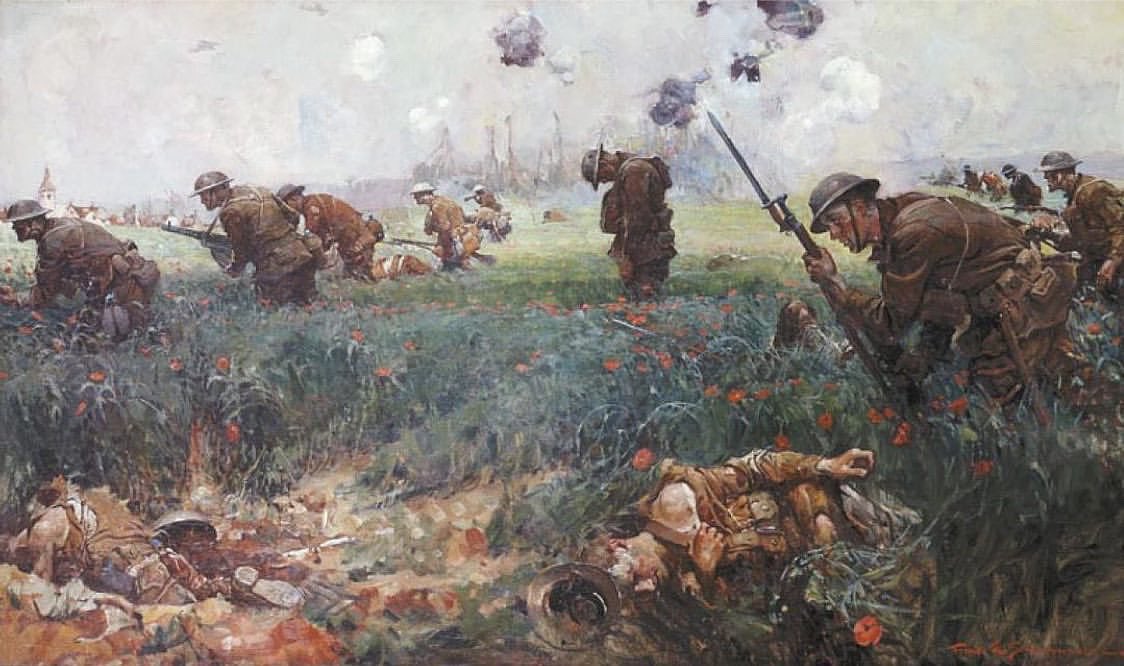 “Sergeant Daly read the order quickly, then glanced along the line of the dug-in platoon.  He stood up and made a forward motion to his men.  There was slight hesitation.  Who in the hell could blame them?  Machine gun and rifle bullets were kicking up the dirt, closer and