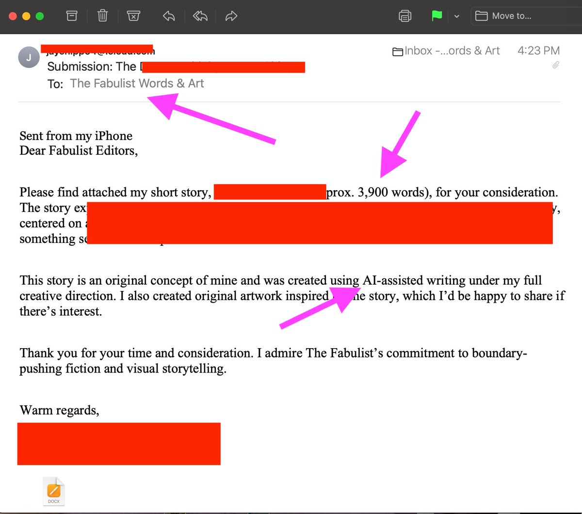 Do not fucking do this. Writer guidelines are your friend.
