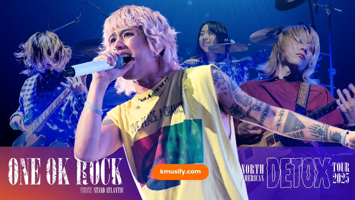 #ONEOKROCK’s DETOX Tour reached Toronto—and it was worth the wait. A night of music, connection, and moments that will stay forever.

Dive into the full review and see exclusive photos
📌 kmusify.com/waited-years-f…

ONE OK ROCK DETOX NORTH AMERICAN TOUR
#OORDETOX #toronto