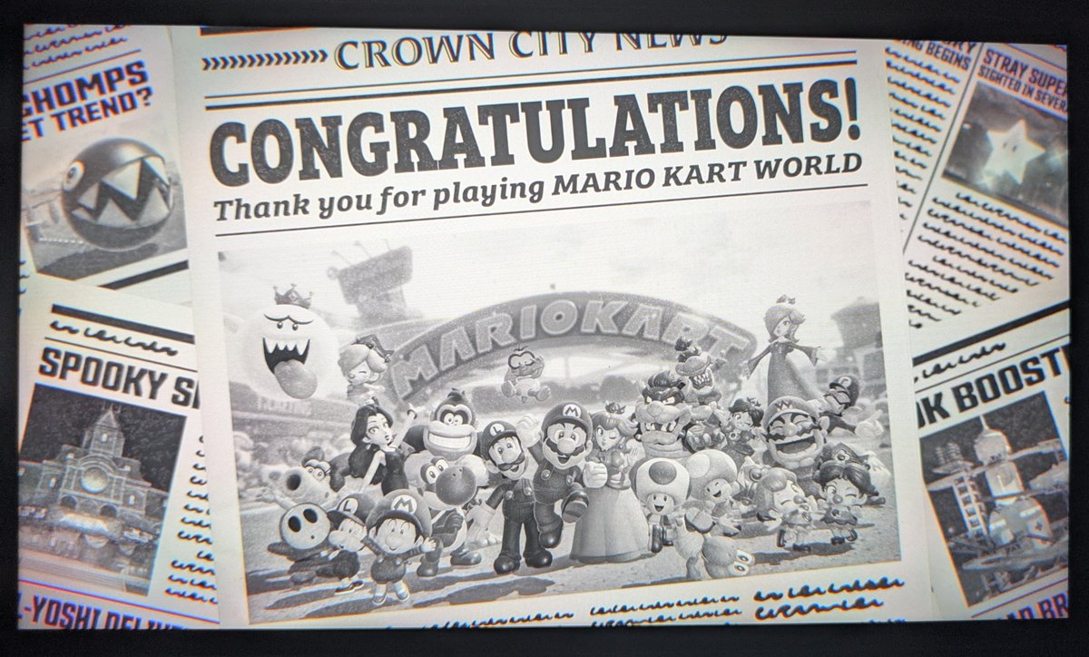 Finished Mario Kart World (Switch 2)