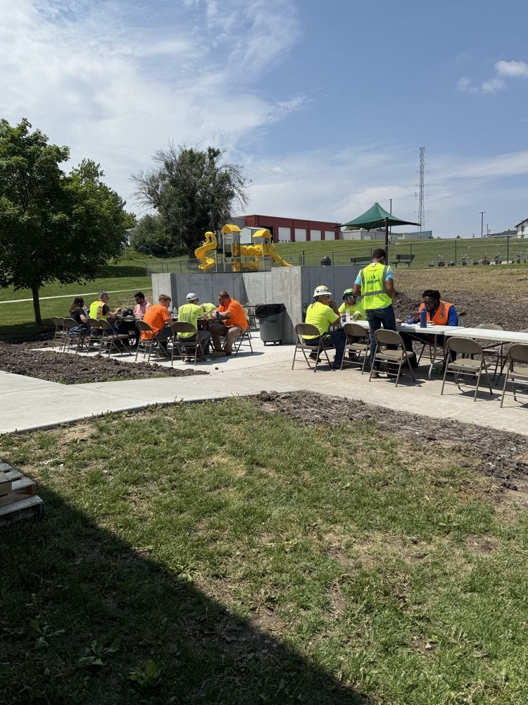A thank you bbq luncheon was a small token of our appreciation for all the hard work and long hours JE DUNN is putting in to get our school ready! We are so extremely excited to get back together for the 25/26 school year!  We thank you!