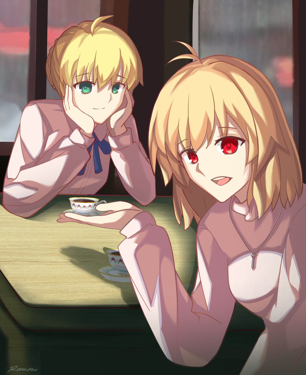 Renkin_31's tweet photo. Two heroine
#FateStayNight #月姫 #TYPEMOON #FGO https://t.co/bKDspuI9DL