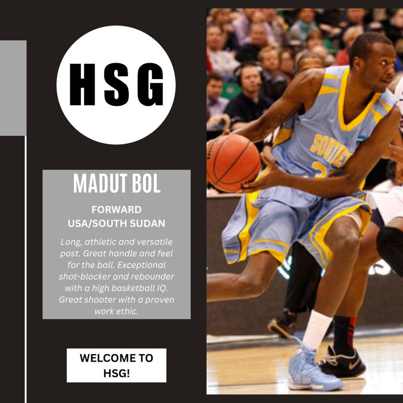 HSG (@hsgsportstalent) on Twitter photo MAJOR NEWS!!!
<a href="/jerseymade/">Michele Tomaszewski</a> WELCOME TO TEAM HSG!
Madut Bol is a 6โ9 athletic forward who brings a broad and impressive skillset and high IQ to the game. He is the first of 12 clients to sign! Stay tuned for more updates to come MAJOR NEWS!!!
<a href="/jerseymade/">Michele Tomaszewski</a> WELCOME TO TEAM HSG!
Madut Bol is a 6โ9 athletic forward who brings a broad and impressive skillset and high IQ to the game. He is the first of 12 clients to sign! Stay tuned for more updates to come