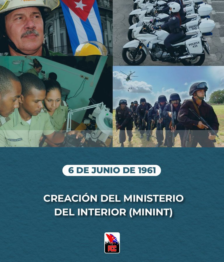 "Las actividades del Ministerio son muy amplias y se caracterizan por ese aspecto:  el de ser una lucha incesante del pasado, del presente y del futuro"

Fidel