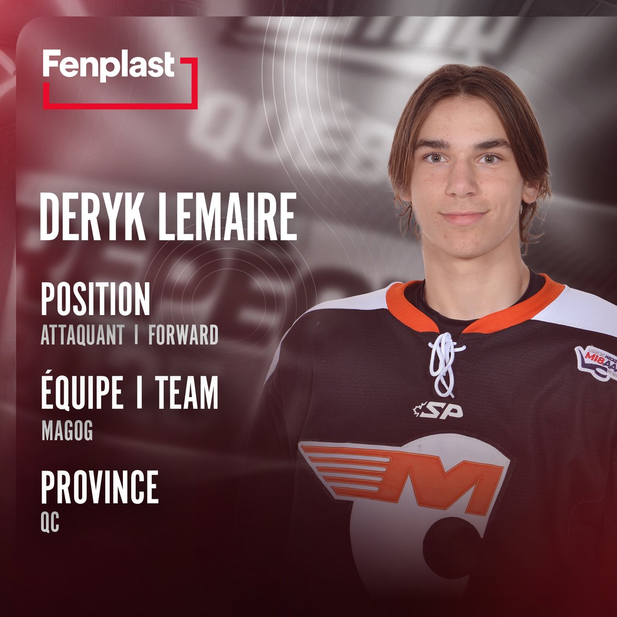 LHJMQ's tweet image. Deryk Lemaire se joint aux @TigresVicto avec le 11e choix du premier tour! 

#RepechageLHJMQ | @fenplast
