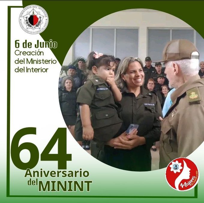 Fidel "Nuestros combatientes del Ministerio del Interior han rendido una formidable labor,... han escrito brillantes páginas ...en la lucha, en el combate, en el peligro, frente a la muerte, ..." 

Honor y Gloria a nuestros combatientes del interior‼️
