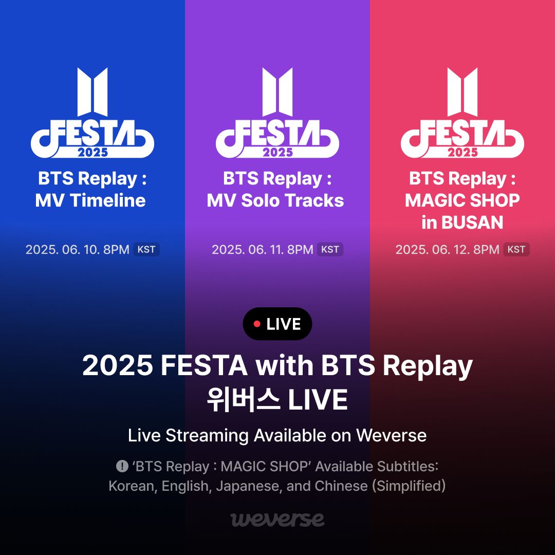 Weverse_LIVE] 2025 FESTA with BTS Replay Weverse LIVE BTSとARMYの