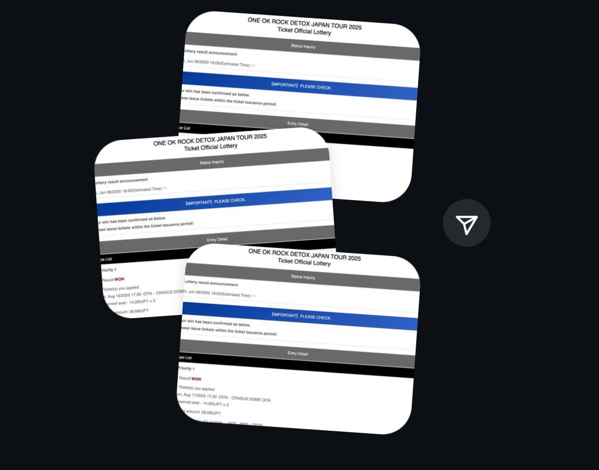メキシコ公演参戦した時にインスタ交換した人が日本公演大分と北海道当てて来るらしい🔥
すごい。まさか今年中に再会できると思ってなかったから嬉しい。