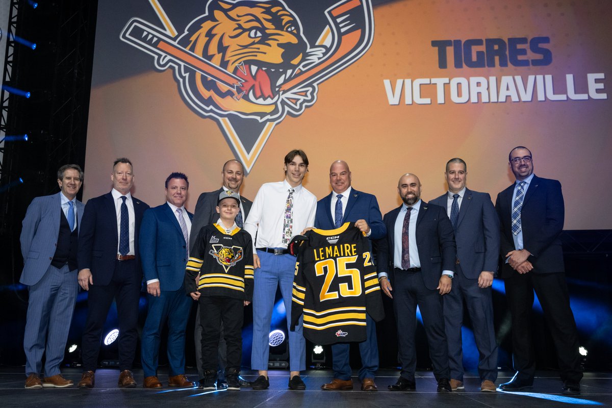 LHJMQ's tweet image. Le nouveau membre des @TigresVicto, Deryk Lemaire! 

#RepechageLHJMQ | @fenplast