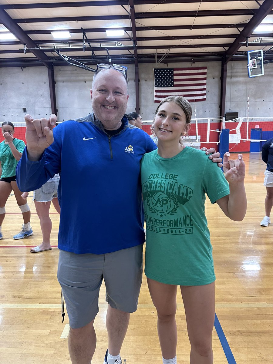 Brielle Boothe 2027 (@brielleboothe19) on Twitter photo I had such a great time at the <a href="/apvball/">Austin Performance</a> college camp! Thank you Coach Jordan and Coach Mattera for naming me player of the camp! And thank you to all the coaches for making this a great experience!
<a href="/RazorbackVB/">Razorback Volleyball</a> <a href="/LATechVB/">LA Tech Volleyball 🐶🏐</a> <a href="/SMUVolleyball/">SMU Volleyball</a> <a href="/angelostatevb/">Angelo State Volleyball</a>
<a href="/coachcagle76/">robert cagle</a> <a href="/SouthTexasVA/">South Texas Volleyball Academy</a> I had such a great time at the <a href="/apvball/">Austin Performance</a> college camp! Thank you Coach Jordan and Coach Mattera for naming me player of the camp! And thank you to all the coaches for making this a great experience!
<a href="/RazorbackVB/">Razorback Volleyball</a> <a href="/LATechVB/">LA Tech Volleyball 🐶🏐</a> <a href="/SMUVolleyball/">SMU Volleyball</a> <a href="/angelostatevb/">Angelo State Volleyball</a>
<a href="/coachcagle76/">robert cagle</a> <a href="/SouthTexasVA/">South Texas Volleyball Academy</a>