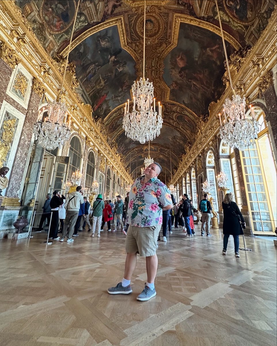 Hall of Mirrors 👑🗼🏛️⛲️🇫🇷 #Paris #Versailles #HallofMirrors #travelswithJoe #GrandTourwithJoe #SummerofJoe2025