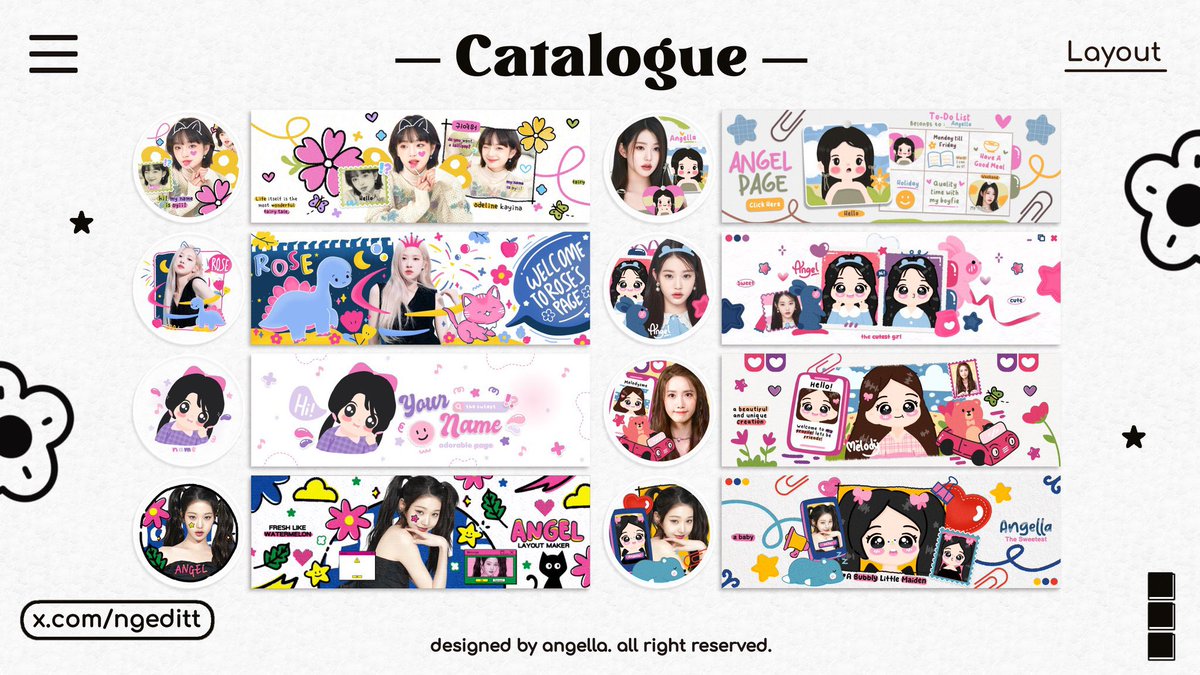 ngeditt's tweet photo. ༊*·˚ a retweet will be apreciated!

halo el open layout made by req ya!
ini beberapa katalognya, lebih lengkap lagi ada di pinned el! kalau ada yang mau jajan boleh hubungi el lewat dm💌 yaaa, terima kasih! ✧ ˚ · .

#zonauang #zonaba https://t.co/8PNbCM3OXg