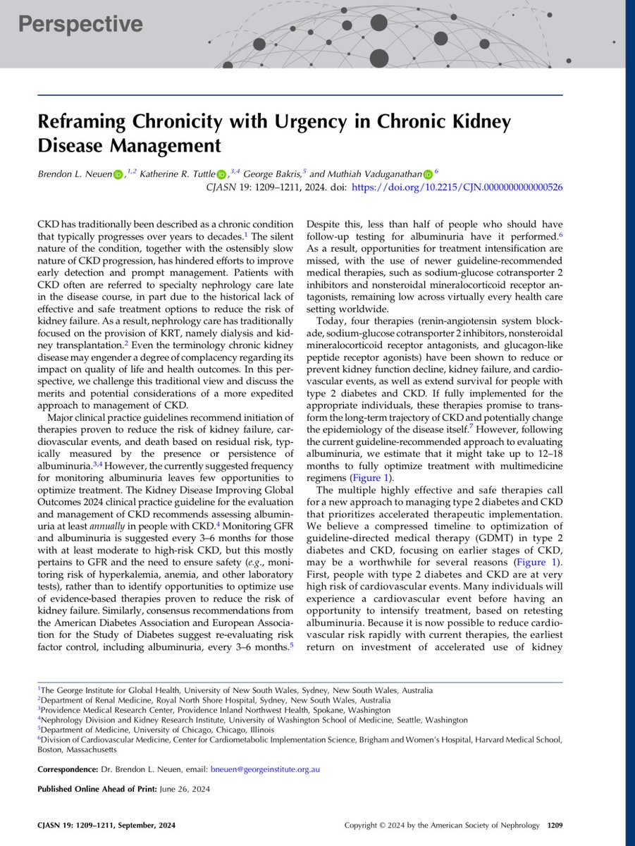 Edgar V. Lerma 🇵🇭 (@edgarvlermamd) on Twitter photo Optimizing the timing and sequencing of guideline-directed medical therapy for T2D and CKD ca. 2024 from <a href="/brendonneuen/">Brendon Neuen</a> <a href="/KatherineTuttl8/">Katherine Tuttle</a> <a href="/gbakris/">george bakris</a> <a href="/BakrisGeorge/">George Bakris</a> <a href="/mvaduganathan/">Muthu Vaduganathan</a>
#ERA25 🇦🇹 #Nephpearls #Cardiorenal
👉 pubmed.ncbi.nlm.nih.gov/40179265/ Optimizing the timing and sequencing of guideline-directed medical therapy for T2D and CKD ca. 2024 from <a href="/brendonneuen/">Brendon Neuen</a> <a href="/KatherineTuttl8/">Katherine Tuttle</a> <a href="/gbakris/">george bakris</a> <a href="/BakrisGeorge/">George Bakris</a> <a href="/mvaduganathan/">Muthu Vaduganathan</a>
#ERA25 🇦🇹 #Nephpearls #Cardiorenal
👉 pubmed.ncbi.nlm.nih.gov/40179265/