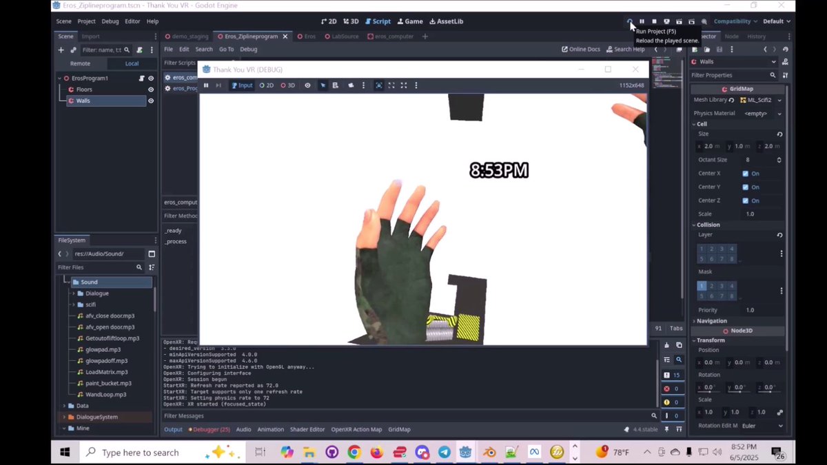 davididev's tweet image. Didn&apos;t have a lot for #screenshotsaturday as I was working on a promo video of Particle Forge.  But this week I worked in #godotengine working on my #VR project.
youtube.com/watch?v=gr3uXw…