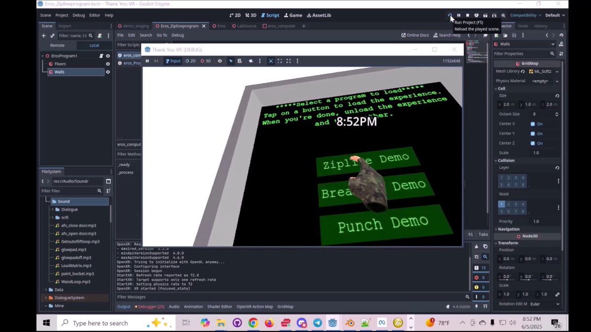 davididev's tweet image. Didn&apos;t have a lot for #screenshotsaturday as I was working on a promo video of Particle Forge.  But this week I worked in #godotengine working on my #VR project.
youtube.com/watch?v=gr3uXw…
