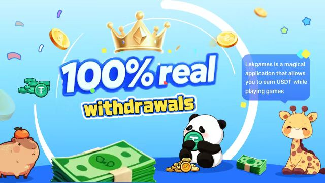 LKGames‌: An app packed with fun games where every title lets you enjoy gameplay while earning USDT. 
With 100% real withdrawals, join now and play to earn!