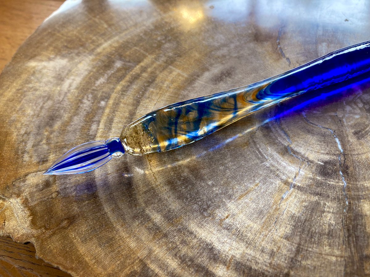 昨日作ったガラスペン(これは人間サイズ)