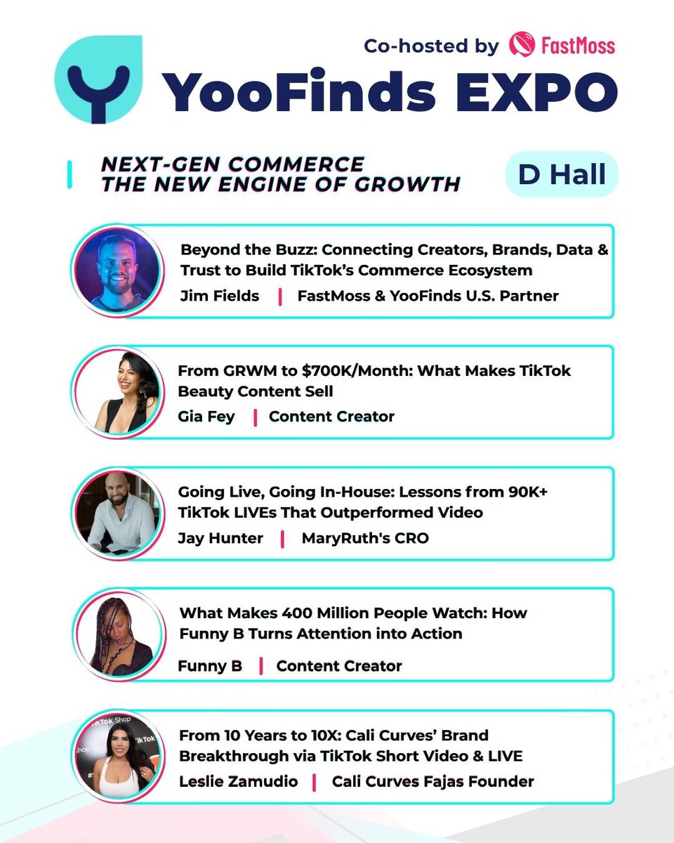 FastMoss's tweet photo. BIG REVEAL!
Our special guests for the YooFinds Expo
The next Gen commerce: The new engine of growth๐ต
Los Angeles Convention Center - D Hall
Get ready to grow, create, and go viral. Don't miss it!
#creatorpicksexpo #creatorpicks #tiktok #yoofinds #fastmoss https://t.co/GXbVpBRZrL