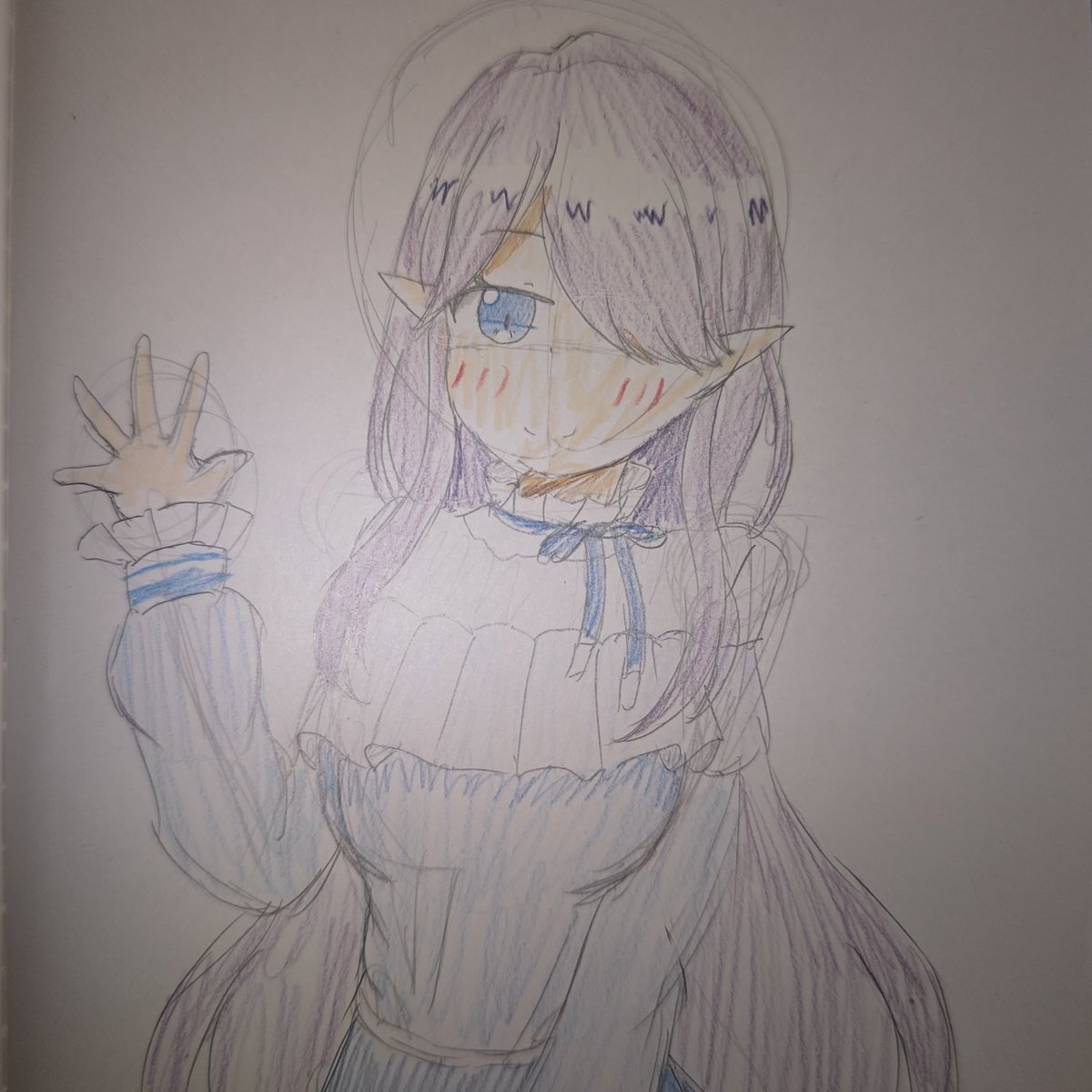 #眠あーと
朝活聴きながら描いた眠杜さん