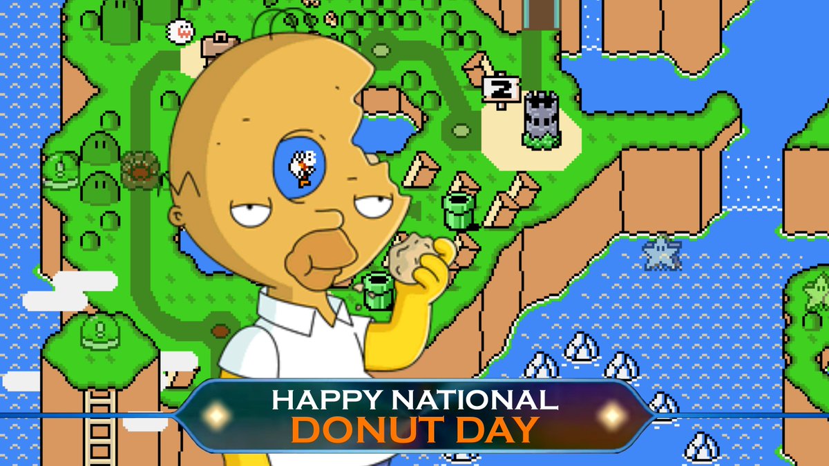#NationalDonutDay #TheSimpsons #SuperMarioWorld