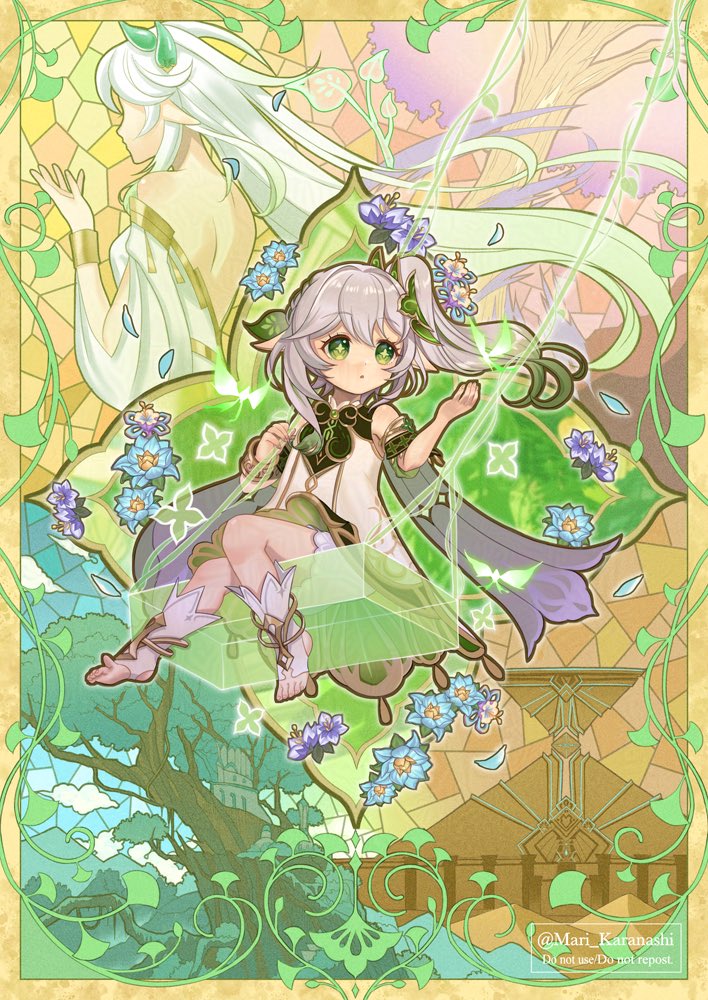 セノ(原神) 「#繋がらなくていいから俺のスメールを見てくれ セノ多め スメールは世界観も音楽も」|カラナシ マリのイラスト
