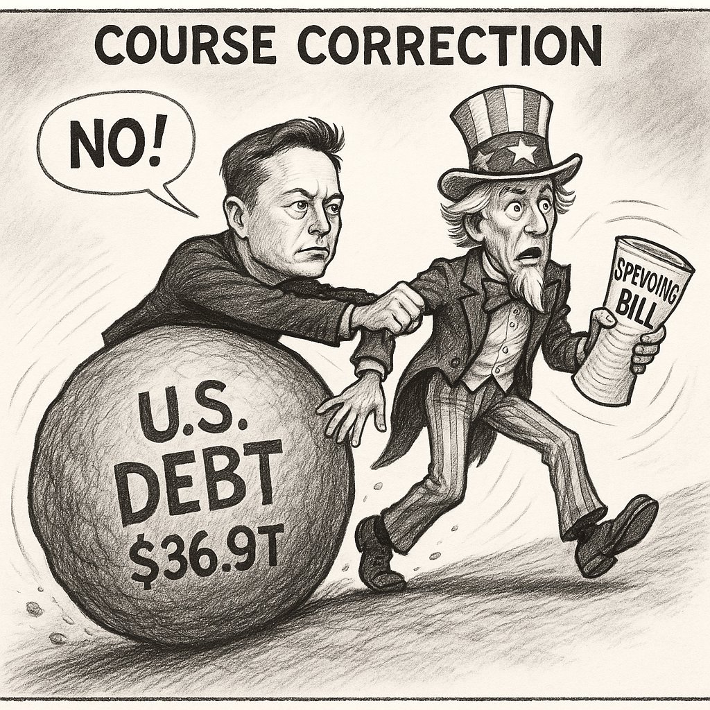 After Musk torched the GOP’s “Big Beautiful Bill,” the White House is asking Congress to rescind $9.4 bn in spending.

Not enough, this is just a DROP IN THE BUCKET.

LET'S GET SERIOUS ABOUT CUTTING GOV'T SPENDING.