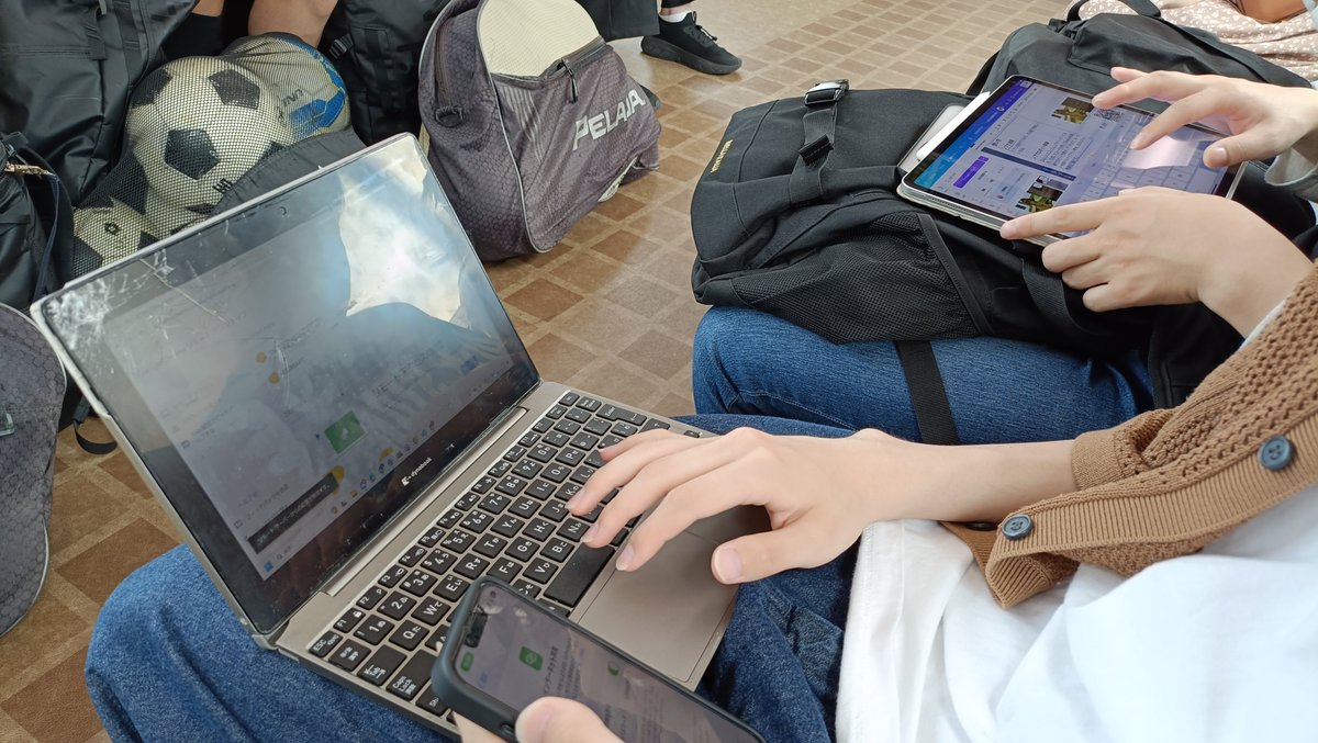 Noadoth's tweet image. 京都の展示会に向かってます。
電車でも限界開発してる🤔