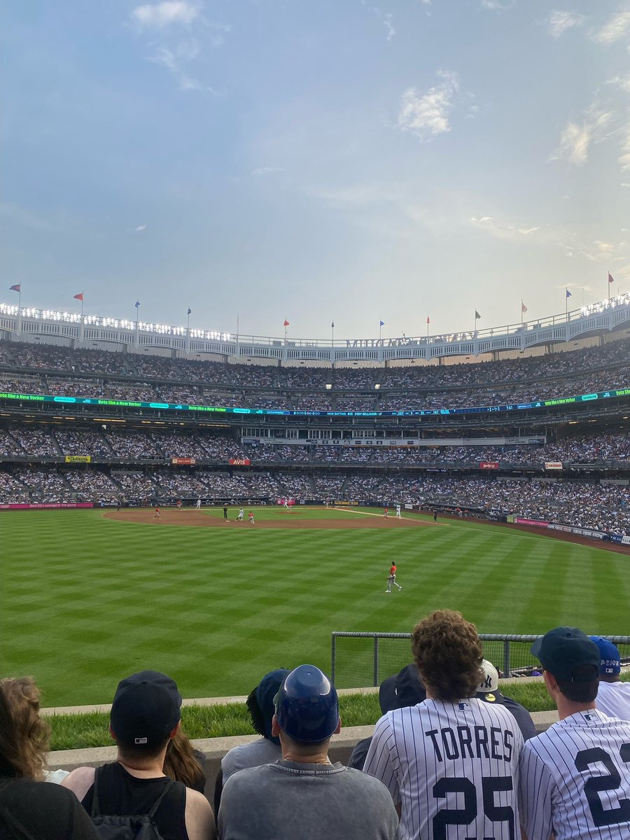 eddieoc's tweet photo. 2 kids at the game , separately while I watch on tv, let’s go @Yankees https://t.co/WcehiTD3AE
