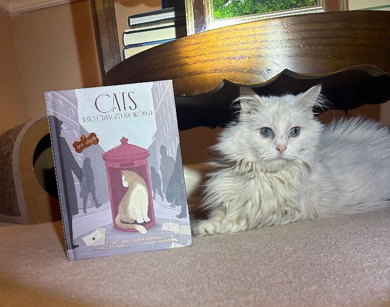 Spicy: Look - A book about 50 cats who changed the world!! I wonder if I'm in it. Thank mew, <a href="/VoneBowly/">Wulfie  Viking Cat</a> What fun to read about these world famous feline!