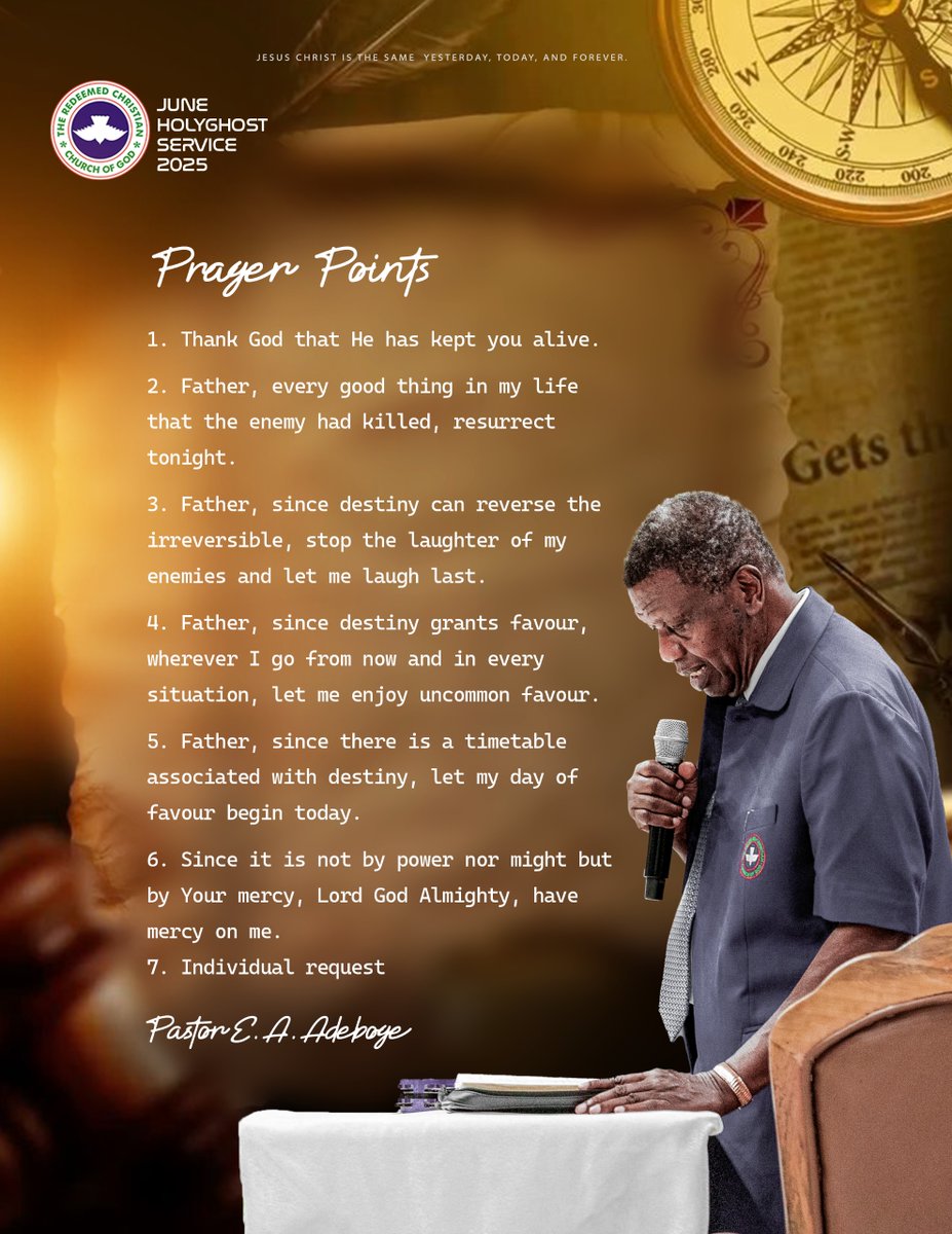 Pastor Adeboye tweet media