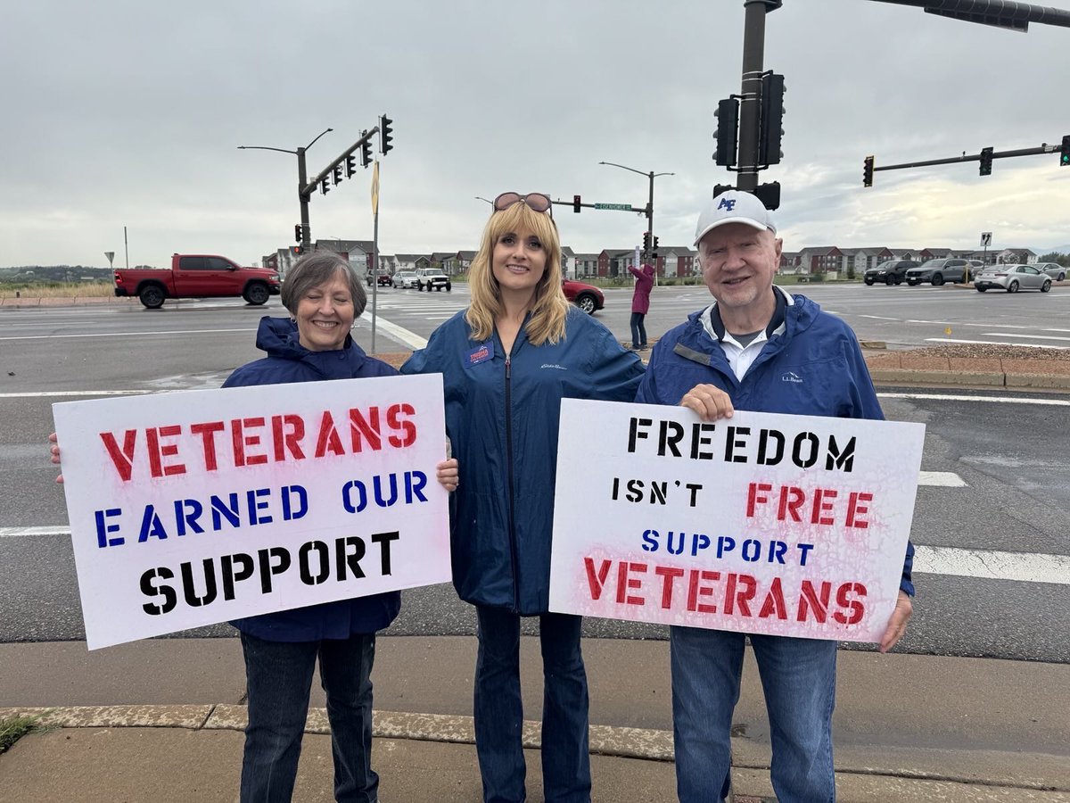 Like <a href="/AFGENational/">AFGE</a> President Kelley put it, veterans are tired of being celebrated on Veterans Day, remembered on Memorial Day, and forgotten about after election day. Standing with veterans in Loveland who are tired of Lauren Boebert and her attacks on veteran care, jobs, and VA