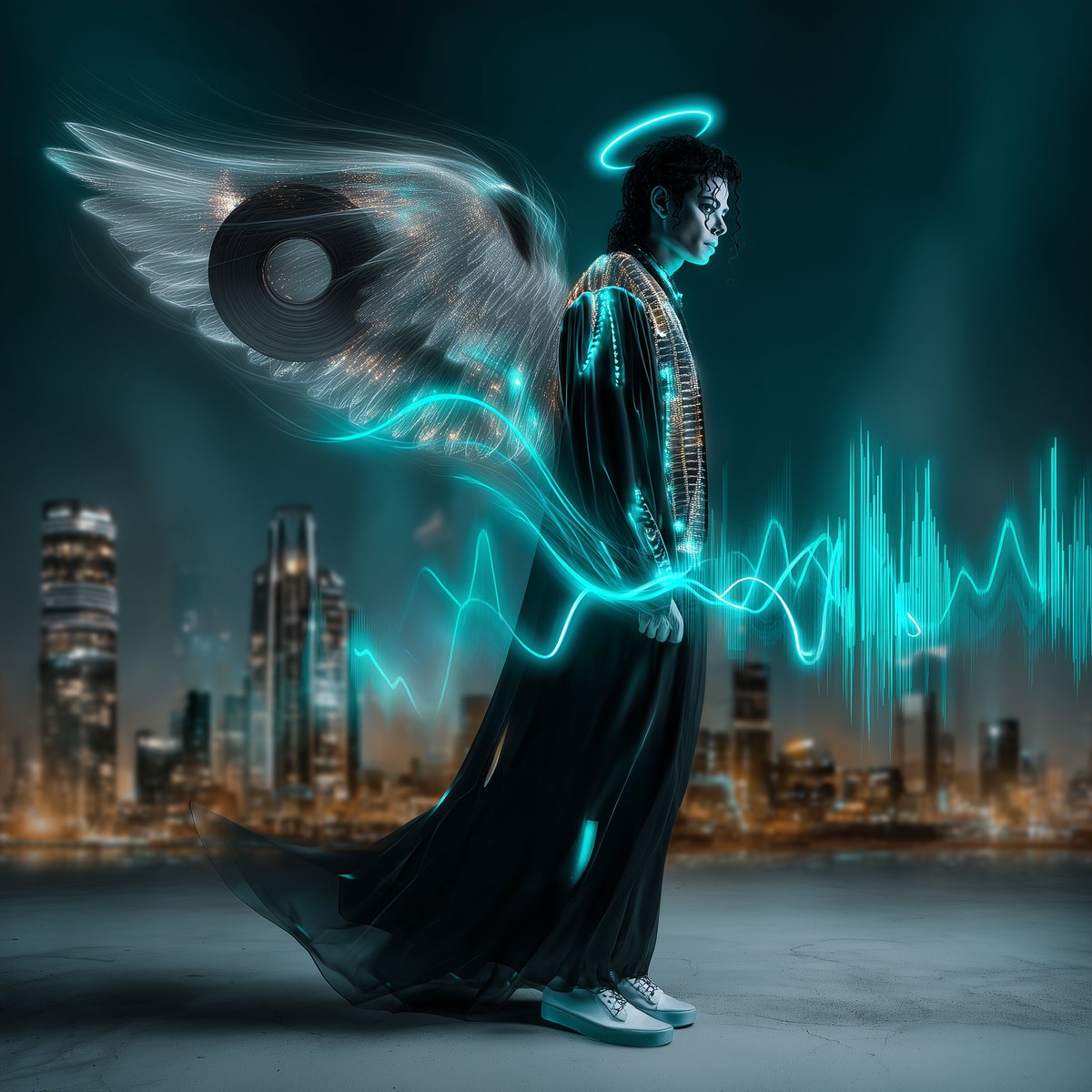 LewisMediaAUS's tweet photo. My submission for the AI/CC Community &amp; https://t.co/VvU96TerNQ Challenge to reimagine Michael Jackson not just the icon, but a cultural force, through AI, fashion &amp; surreal storytelling.
#AIArt #AICC #FashionAI #MJReimagined #FRMWRKxAICC #KingOfPopReborn #SHEisAI https://t.co/1uos7XwaoN