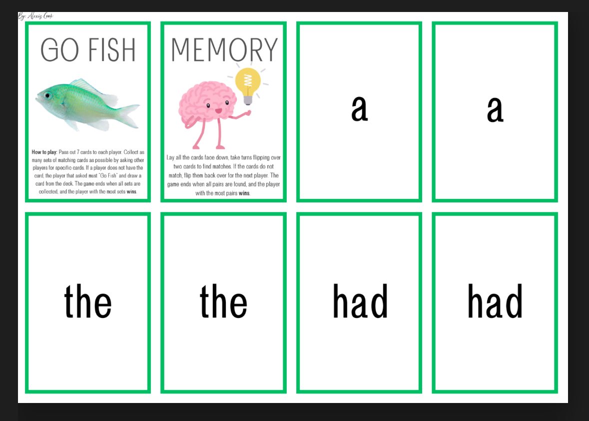 MsAlexis_Cook's tweet image. NEW‼️
It may be summer, but that’s a perfect time to create new goodies for my teacher friends! 

Go fish/Memory game!
Four in a row!  (available in ALL phonics skills)
#iteachfirst