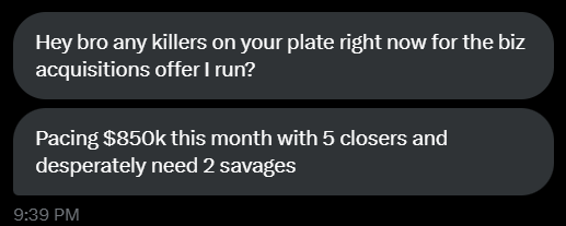 Any good sales peeps?