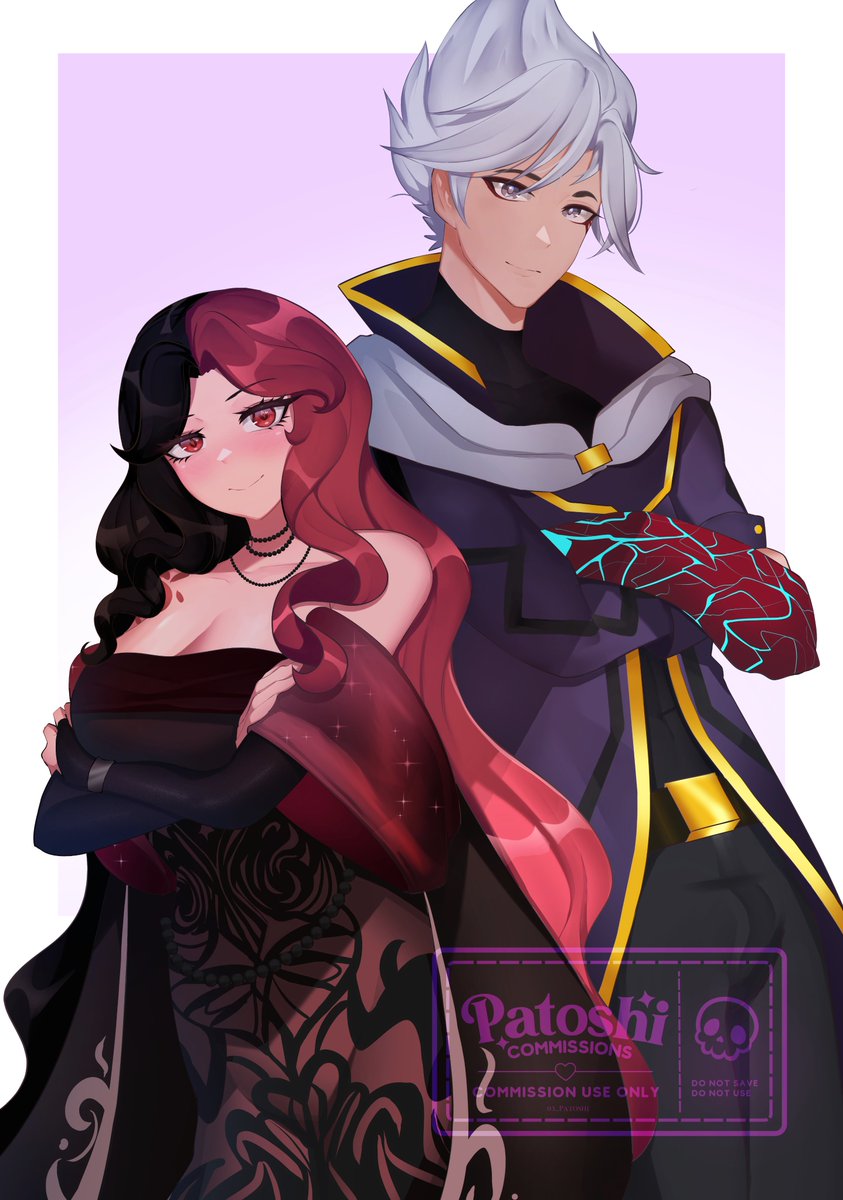 03_patoshi's tweet image. Duo Art for @Soldi3rOfD !💜🌸

I have 2 available slots if anyone&apos;s interested! ^^
