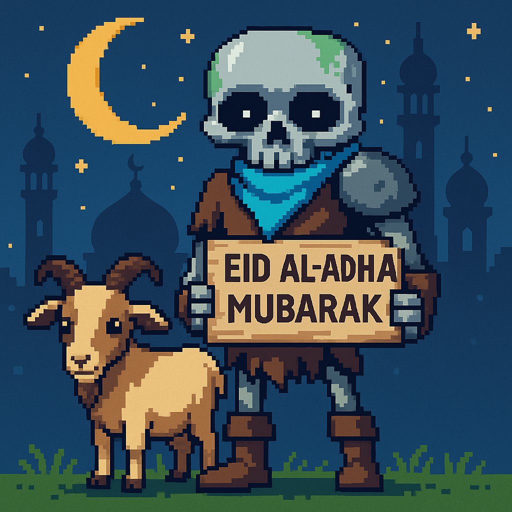 Eid Mubarak To every #Muslim in #Hedera community from Ghoofy man💞. This Eid may Allah blessed us with his Rehmat.
