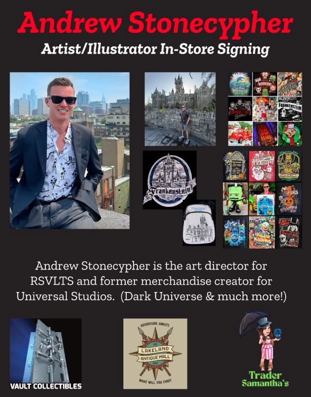 stonecypher_'s tweet image. TOMORROW June 7th I’ll be appearing at the Lakeland Antique Mall for their grand opening celebration from 10am - 3pm. See you there!