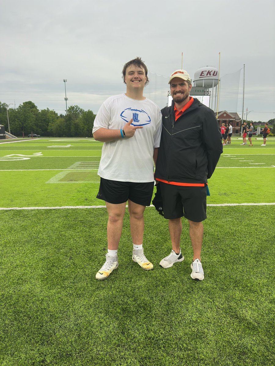 Peyton Collins 2026 (@peyton_collins1) on Twitter photo Had a great time at <a href="/EKUFootball/">EKU Football</a> this evening! I made Top 10 Oline and Got to do 1on1 at the 50. Appreciate every Coach that helped me today! <a href="/CoachNelsonNL/">Steven Nelson</a> <a href="/BrianOliverNL/">Brian Oliver</a> <a href="/NLJAGSFOOTBALL/">North Laurel Jaguars Football</a>
<a href="/CoachRav/">Eric Ravellette</a> <a href="/CoachDerekDay/">Derek Day</a> <a href="/coacharichman/">Andy Richman</a> <a href="/EKUWWells/">Walt Wells</a> <a href="/CoachWatson9/">RASHAD WATSON</a> <a href="/CoachGriffith/">Jeff Griffith</a> Had a great time at <a href="/EKUFootball/">EKU Football</a> this evening! I made Top 10 Oline and Got to do 1on1 at the 50. Appreciate every Coach that helped me today! <a href="/CoachNelsonNL/">Steven Nelson</a> <a href="/BrianOliverNL/">Brian Oliver</a> <a href="/NLJAGSFOOTBALL/">North Laurel Jaguars Football</a>
<a href="/CoachRav/">Eric Ravellette</a> <a href="/CoachDerekDay/">Derek Day</a> <a href="/coacharichman/">Andy Richman</a> <a href="/EKUWWells/">Walt Wells</a> <a href="/CoachWatson9/">RASHAD WATSON</a> <a href="/CoachGriffith/">Jeff Griffith</a>