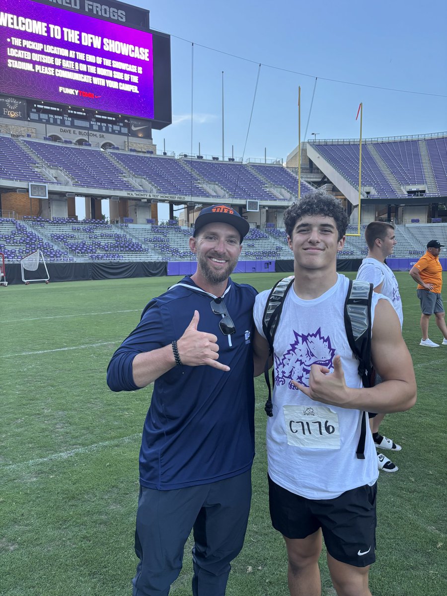 Kasen Beaman (@kasen_beaman) on Twitter photo Great time at TCU, at the DFW Showcase! It was great talking to you coaches. <a href="/kendalbriles/">Kendal Briles</a> <a href="/CoachBobbyDaly/">Bobby Daly</a> <a href="/CoachKWils/">Coach Ken Wilson</a> <a href="/PineFootball/">Springtown Football</a> <a href="/CoachTJones08/">Tayler Jones</a> Great time at TCU, at the DFW Showcase! It was great talking to you coaches. <a href="/kendalbriles/">Kendal Briles</a> <a href="/CoachBobbyDaly/">Bobby Daly</a> <a href="/CoachKWils/">Coach Ken Wilson</a> <a href="/PineFootball/">Springtown Football</a> <a href="/CoachTJones08/">Tayler Jones</a>